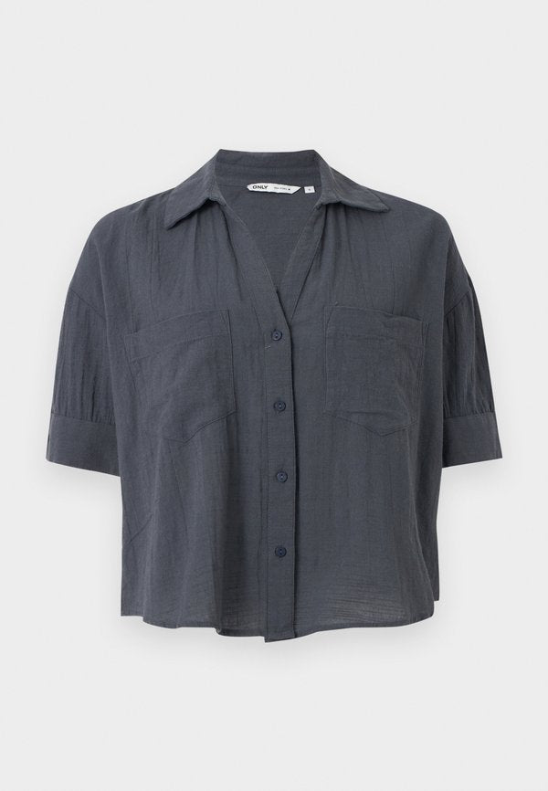 ONLY ONLTIZANA SHIRT - Button-down blouse - ombre blue