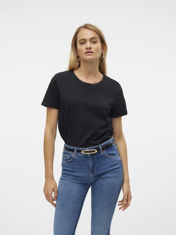 Vero Moda VMPAULA SS NOOS - Basic T-shirt - black