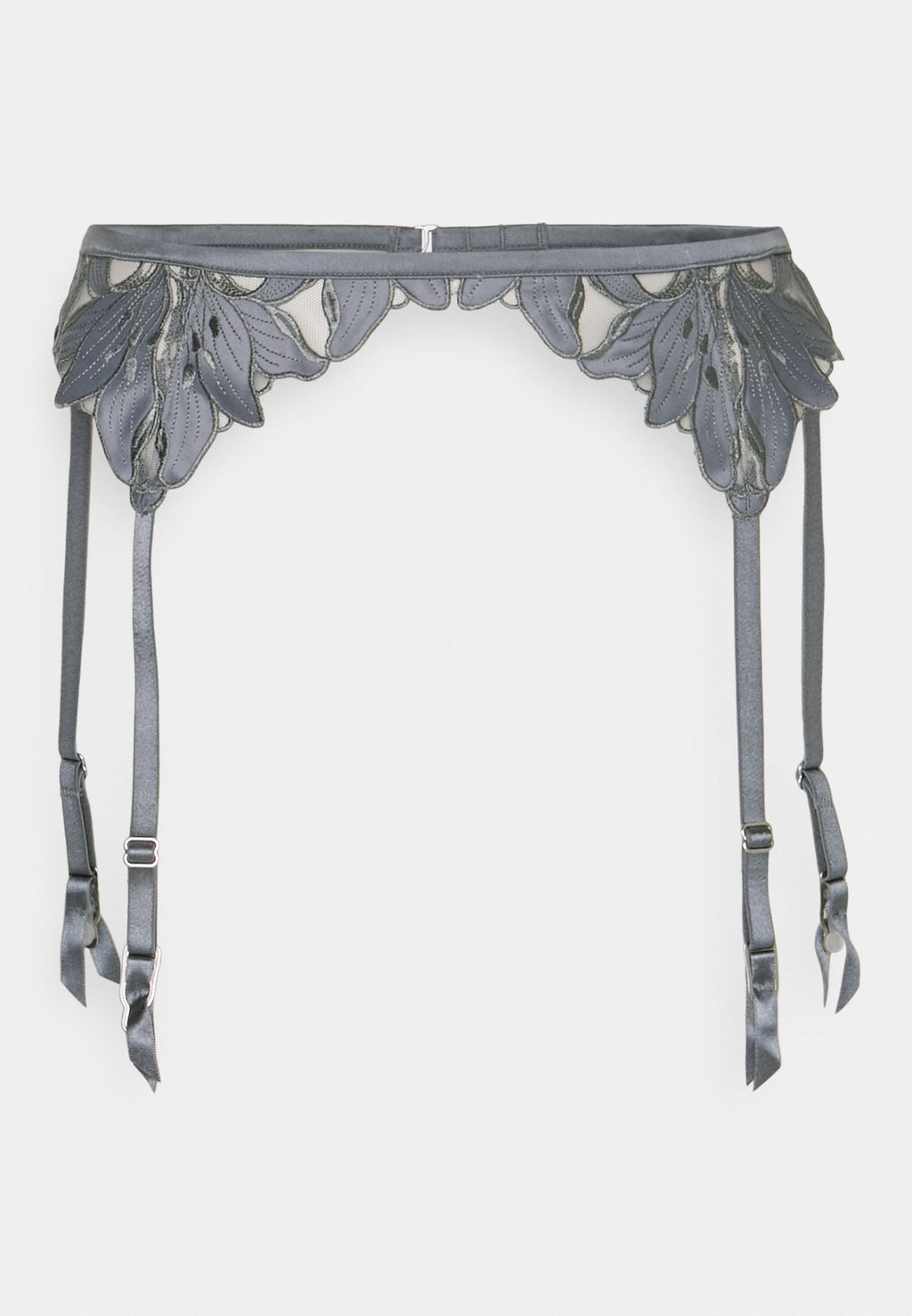 Fleur du Mal EMBROIDERY GARTER BELT