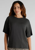 TOM TAILOR Pyjama top - grau-dunkel-uni
