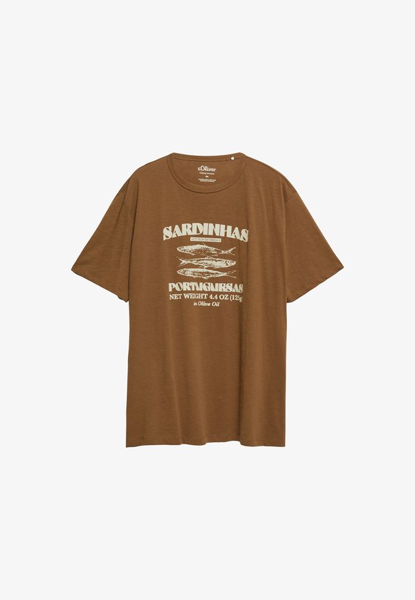 s.Oliver T-SHIRT - Print T-shirt - braun