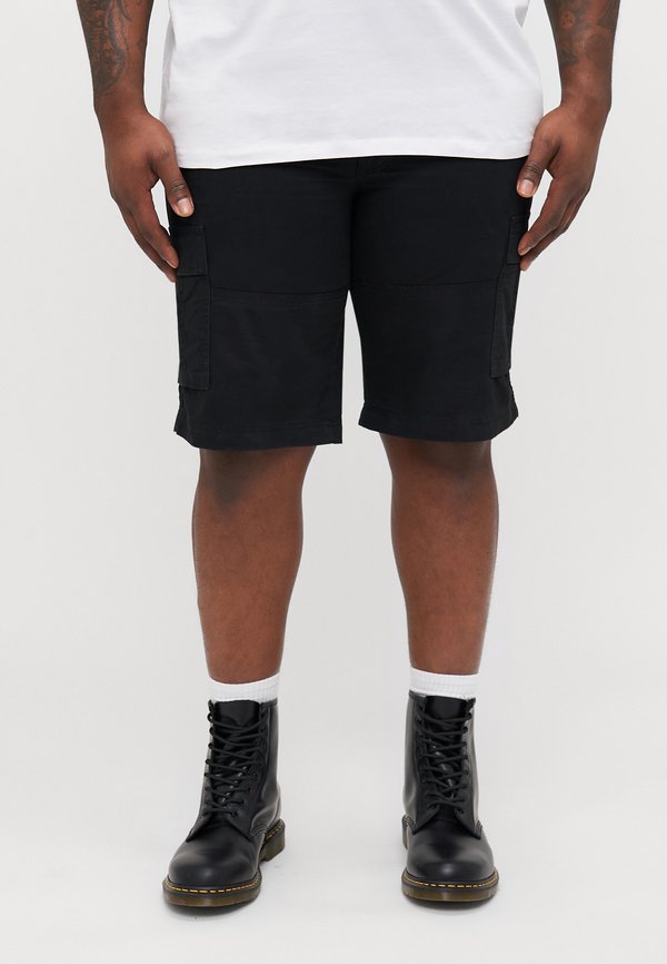 Jack & Jones Cargo Plus Size Relaxed Fit - Shorts - black