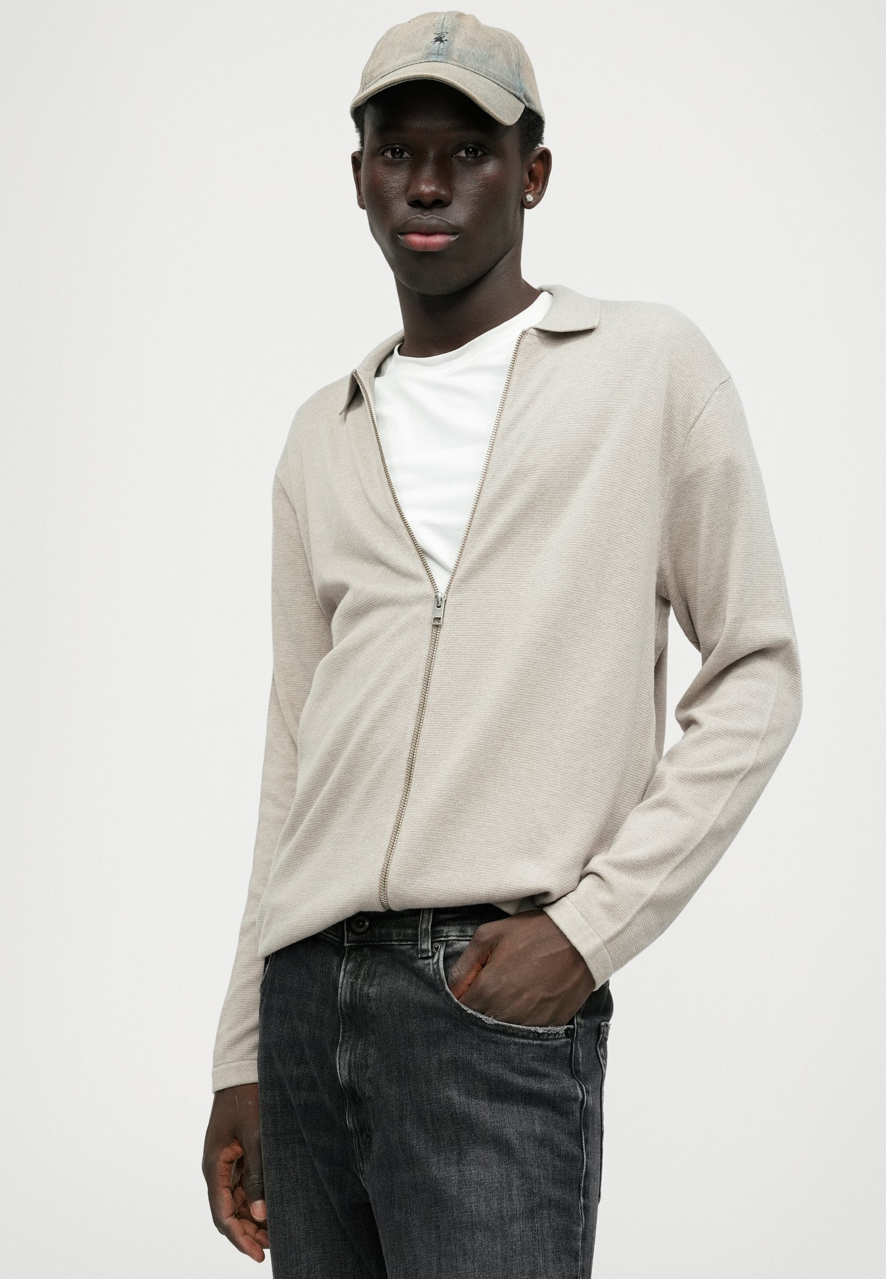 Jack & Jones JJCOLE ZIP CARDIGAN