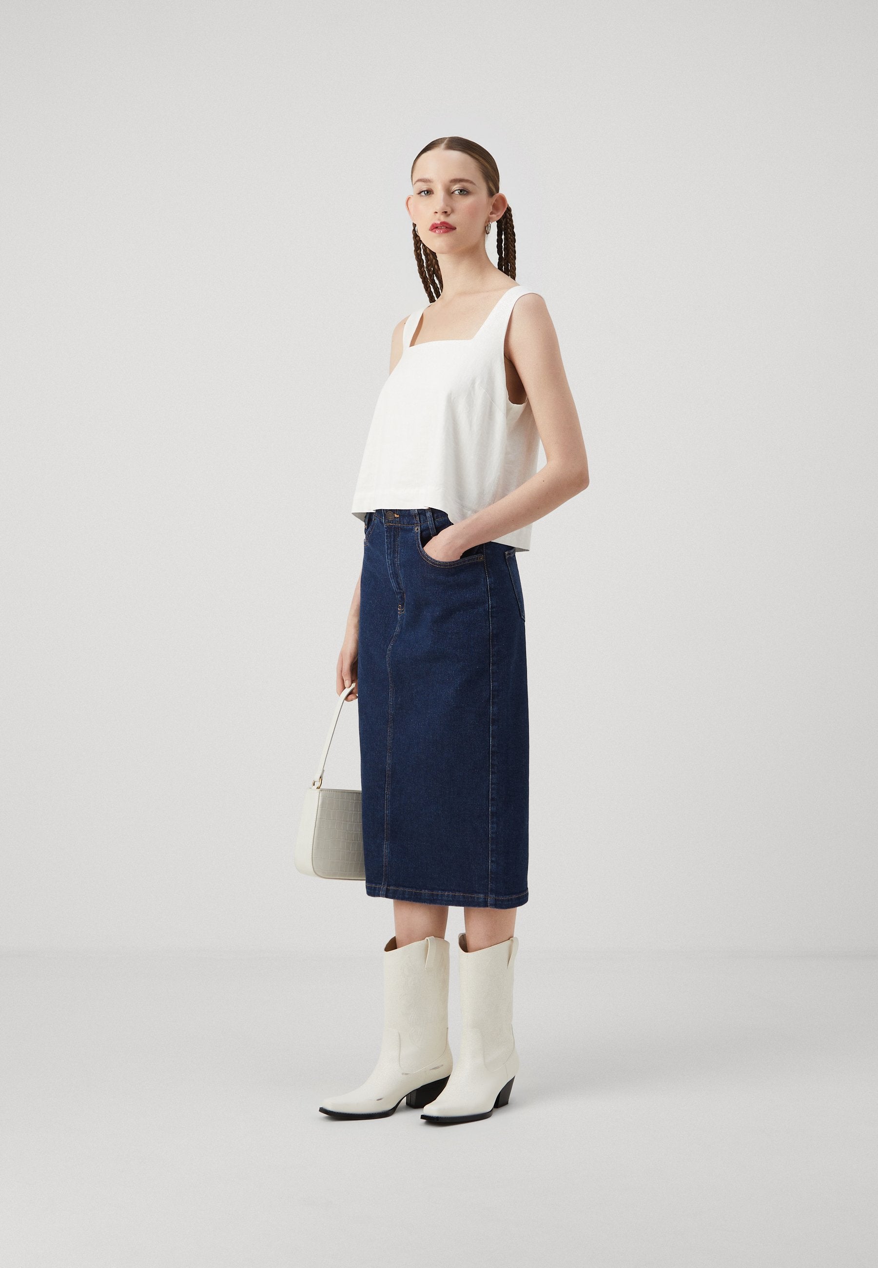 GAP ARCHIVE BACK MIDI SKIRT FRATER