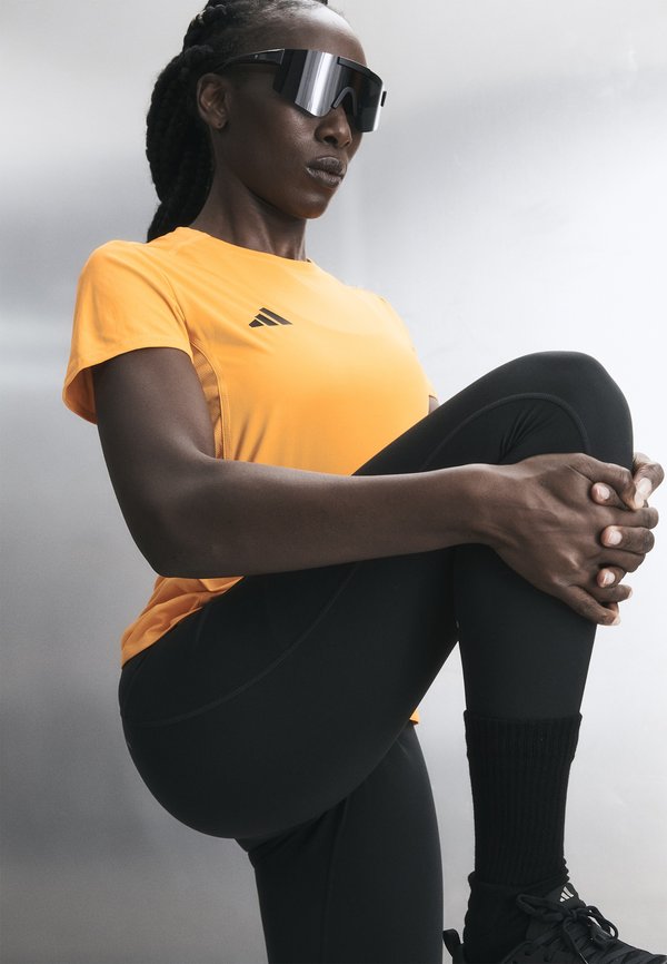 adidas Performance ADIZERO TEE - Sports T-shirt - pure tangerine