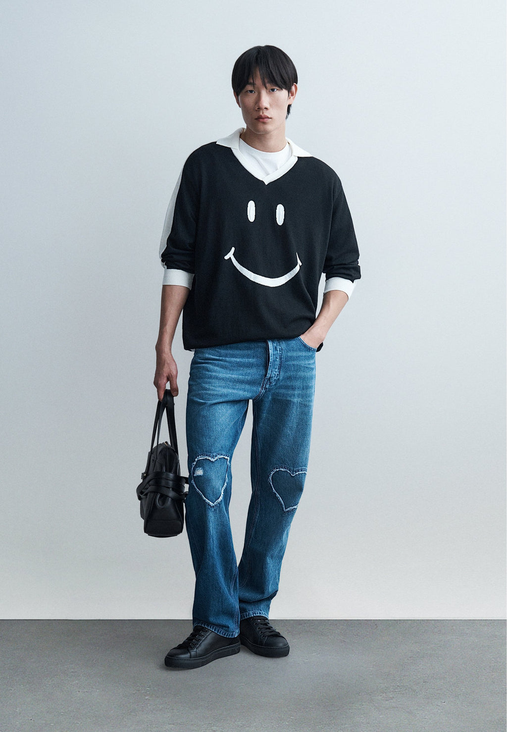 MOSCHINO SMILEY MAGLIA