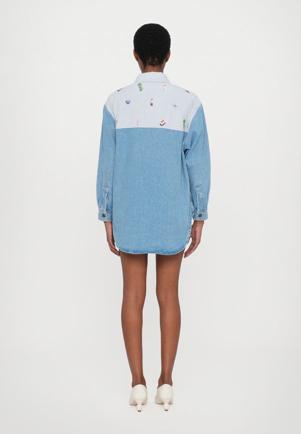 Fiorucci STRIPED CHARM PRINT SHIRT