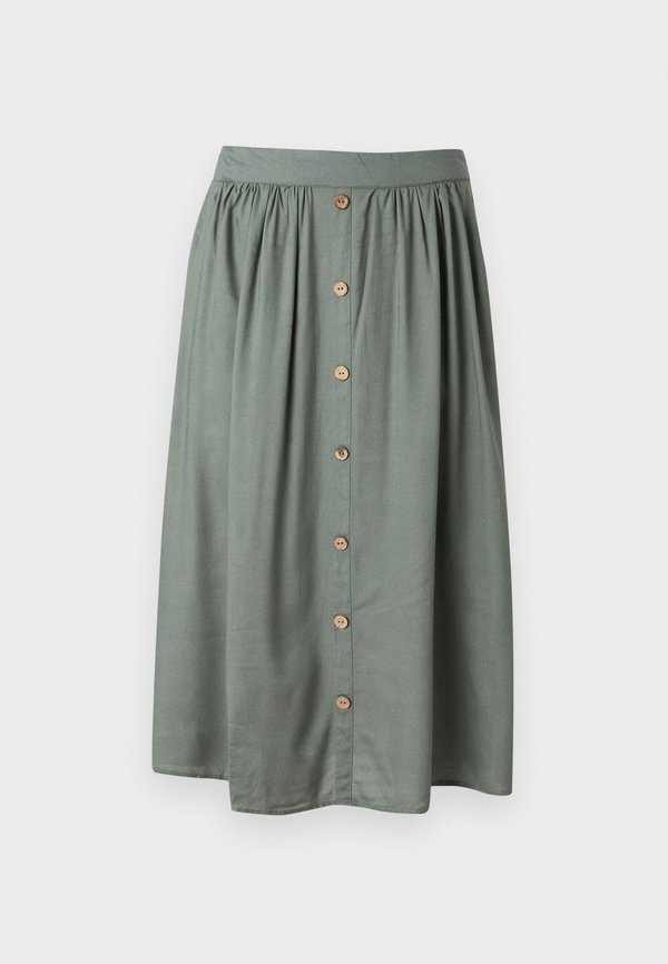 ONLY ONLMILANO LIFE LONG SKIRT - A-line skirt - balsam green