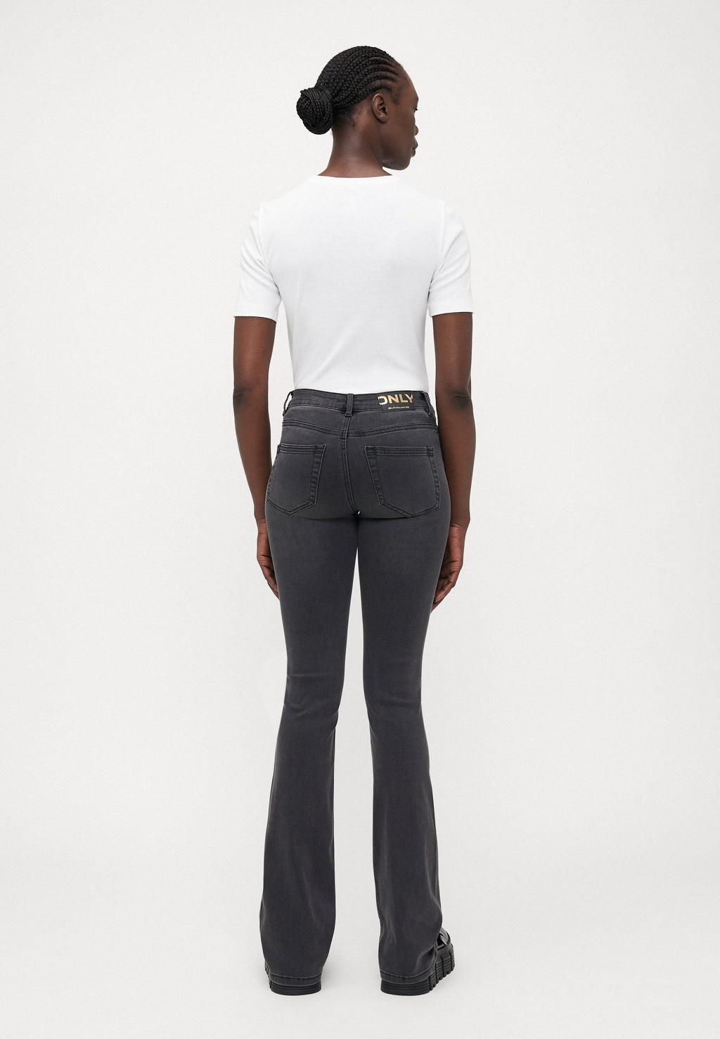 Flared fit ONLWAUW Mid waist Media 4