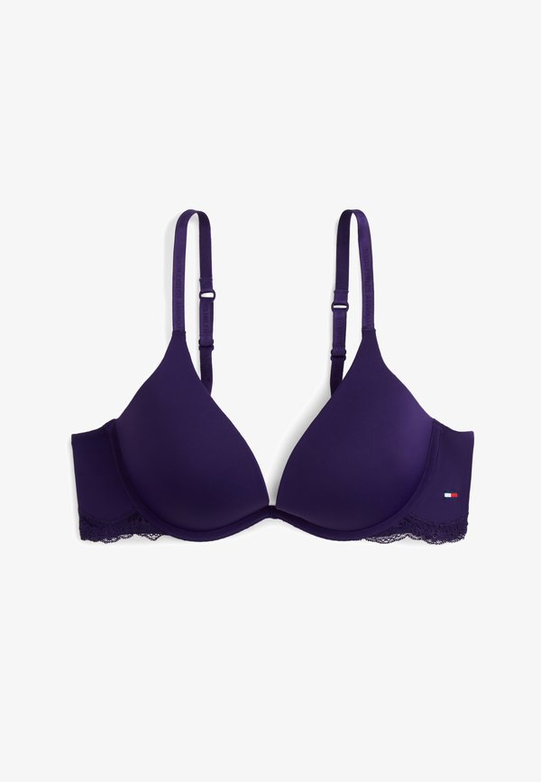 Tommy Hilfiger LACE TRIM PUSH-UP PLUNGE BRA - Push-up bra - nocturnal purple
