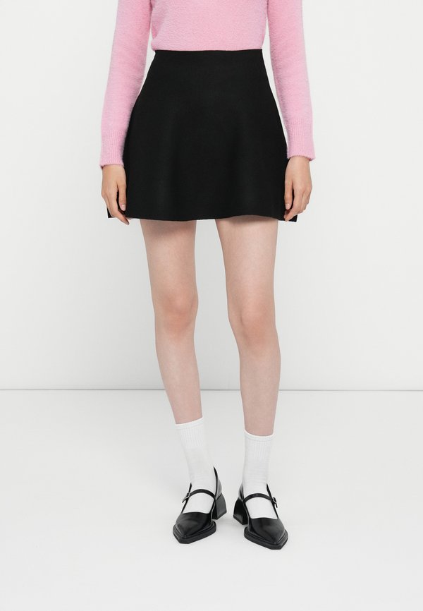 ONLY ONLCOCO LIFE SKATER SKIRT - Mini skirt - black