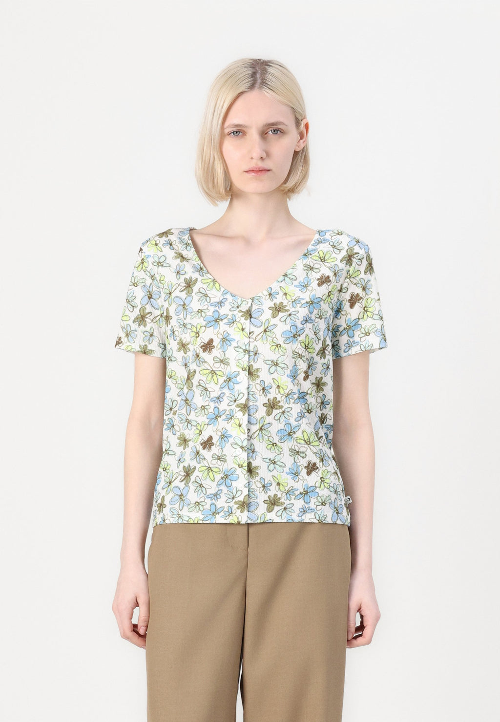 TOM TAILOR DENIM PRINTED BUTTON