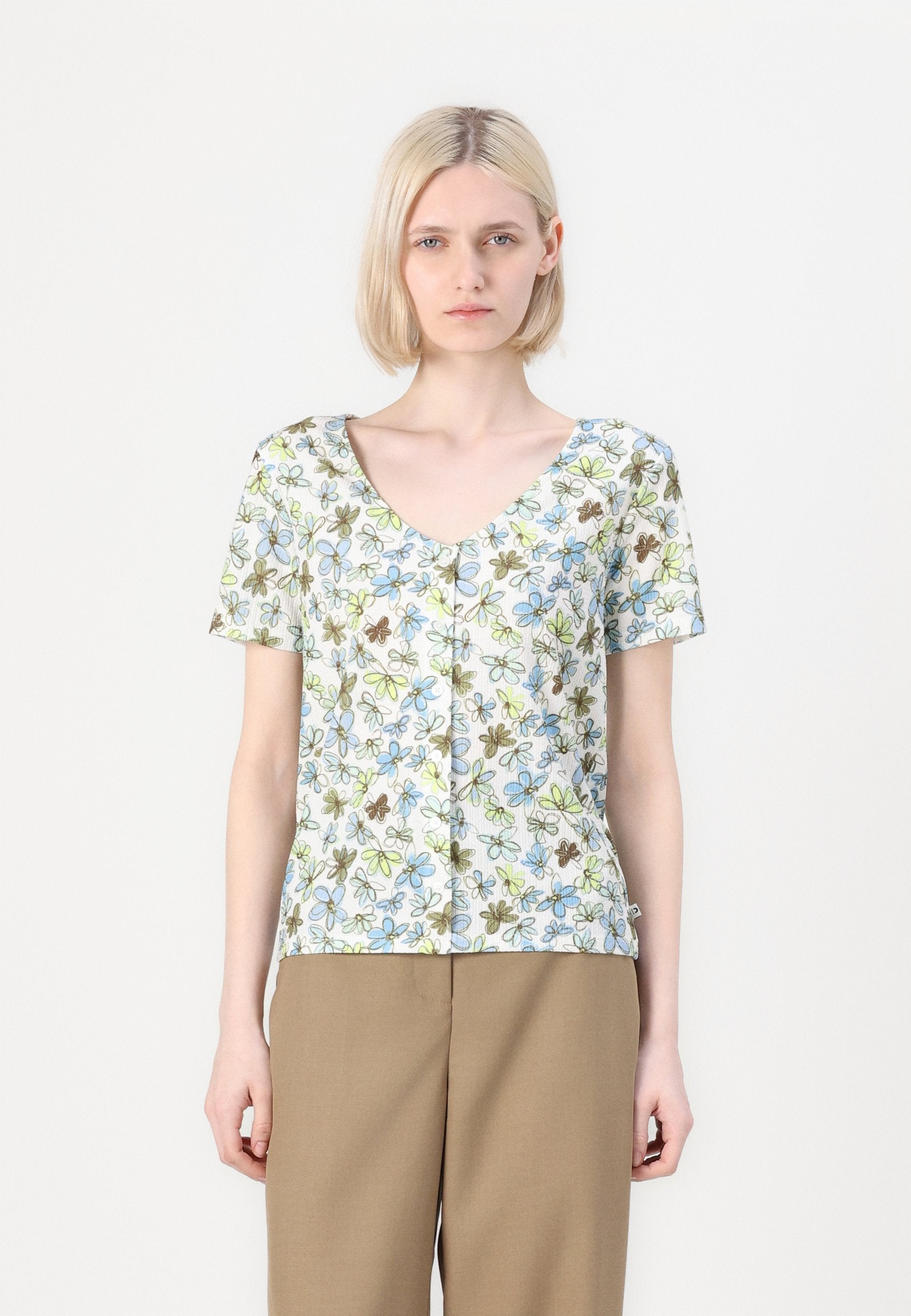 TOM TAILOR DENIM PRINTED BUTTON
