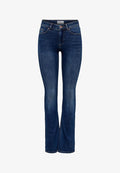 ONLY Flared fit ONLBLUSH Mid waist - Flared Jeans - dark blue denim