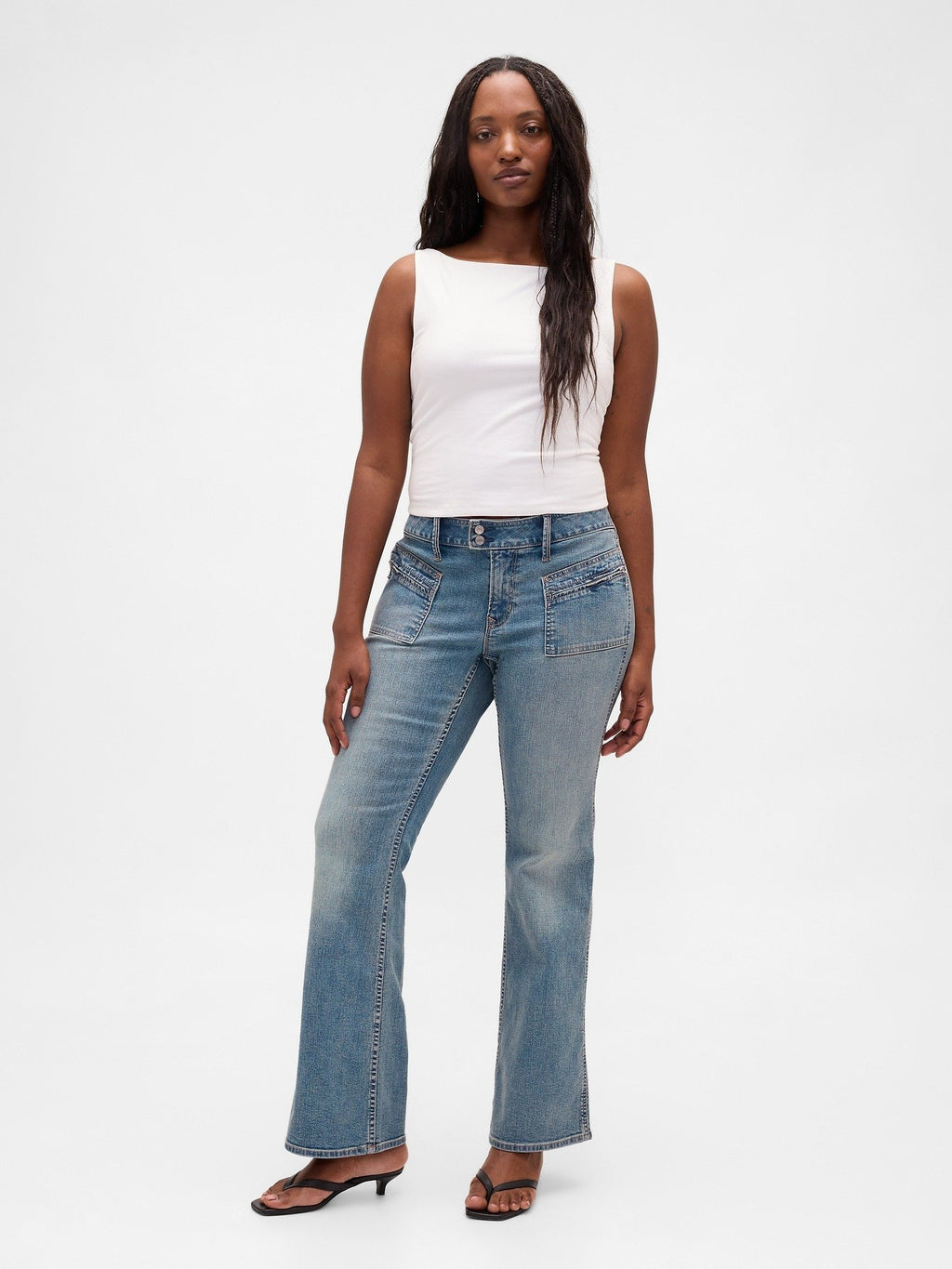 GAP LONG AND LEAN OLVERA ZIP POCKETS