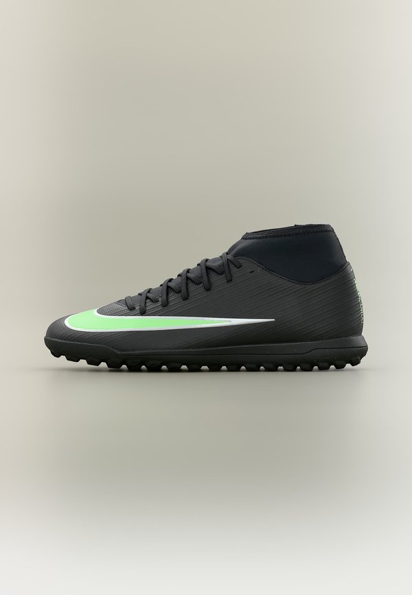 Nike Performance SUPERFLY 11 CLUB TF UNISEX - Turf football boots - black/illusion green