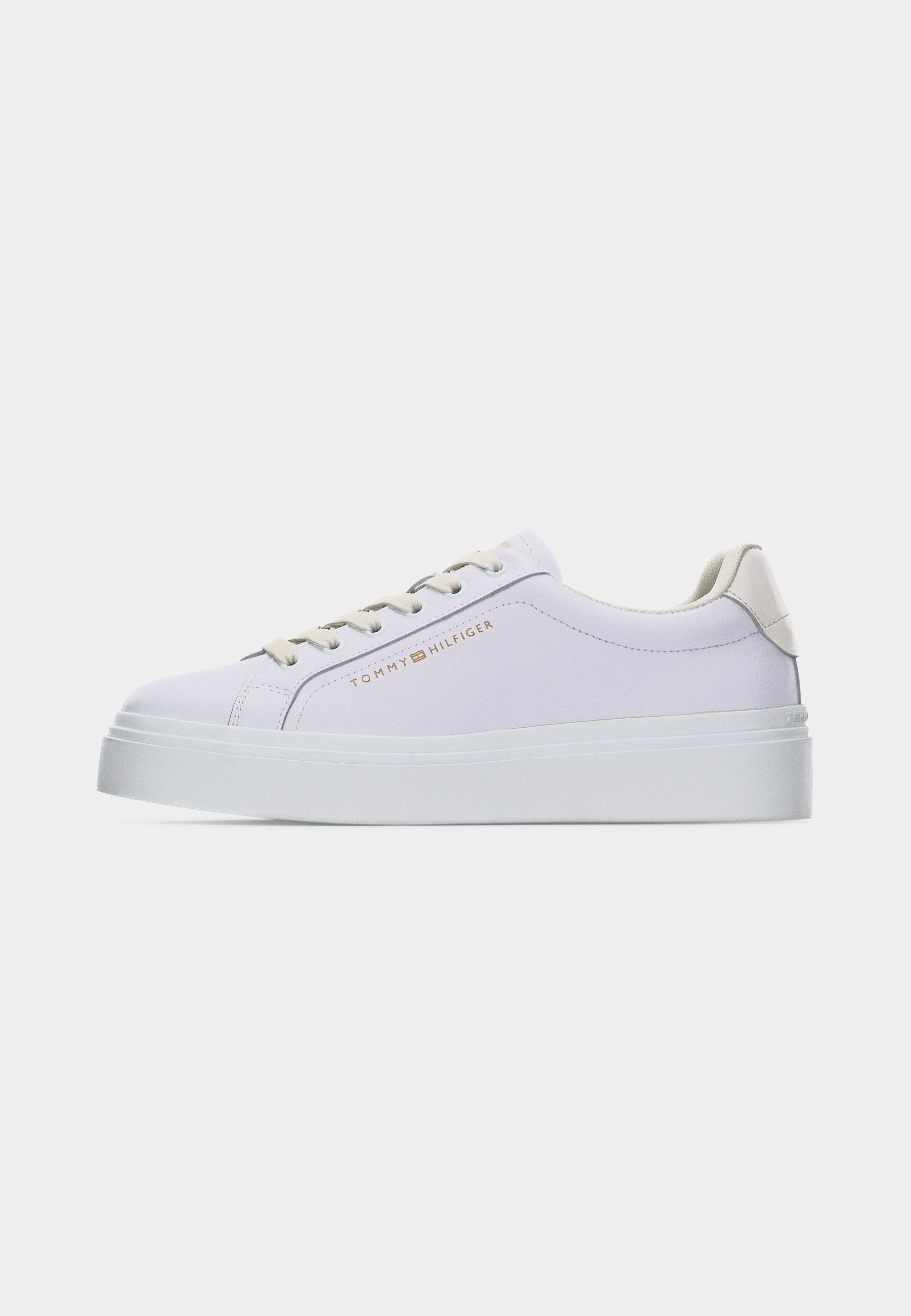 LOGO LEATHER PLATFORM CUPSOLE TRAINERS Media 2