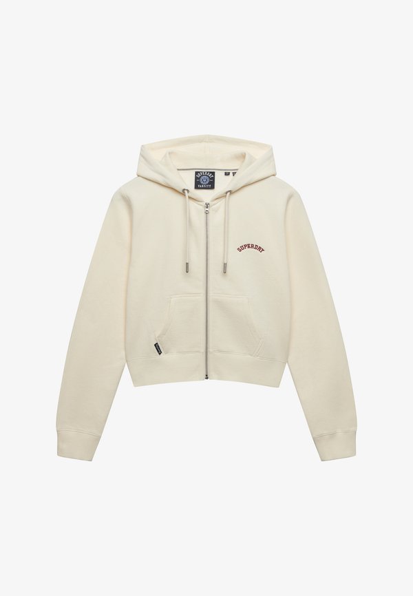 Superdry & Co Zip-up sweatshirt - desert bone off white