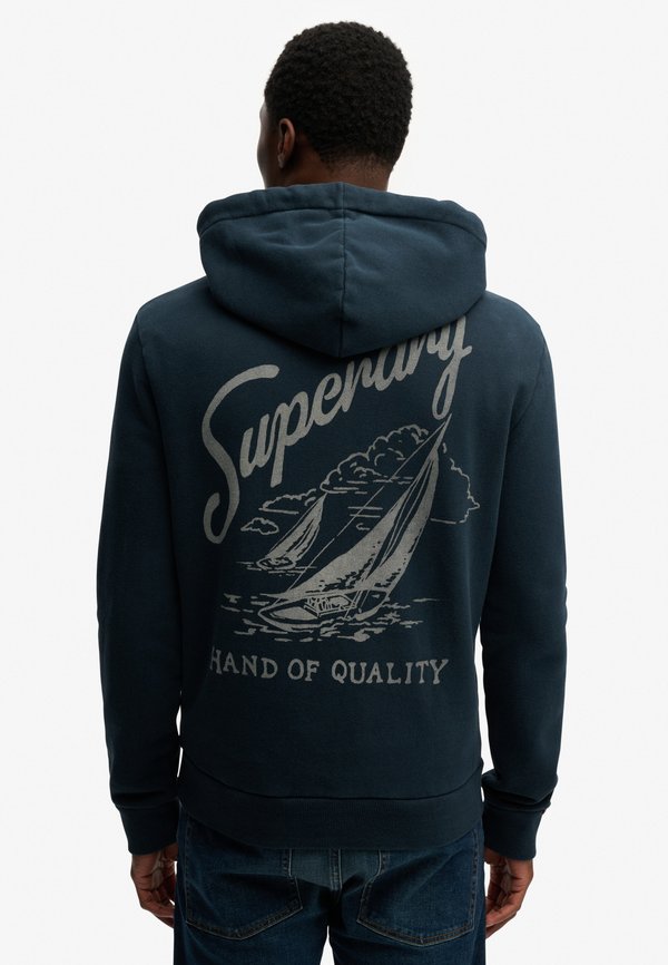 Superdry & Co LO-FI DOCKSIDE EMBROIDERED  - Hoodie - eclipse navy
