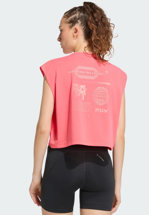 adidas Performance ADI365 - Print T-shirt - pure turbo/semi frozen turbo