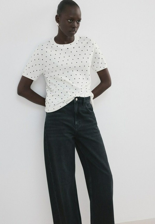 Mango ADULT - Print T-shirt - off-white