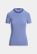 Lauren Ralph Lauren Petite STRIPED STRETCH COTTON CREWNECK TEE