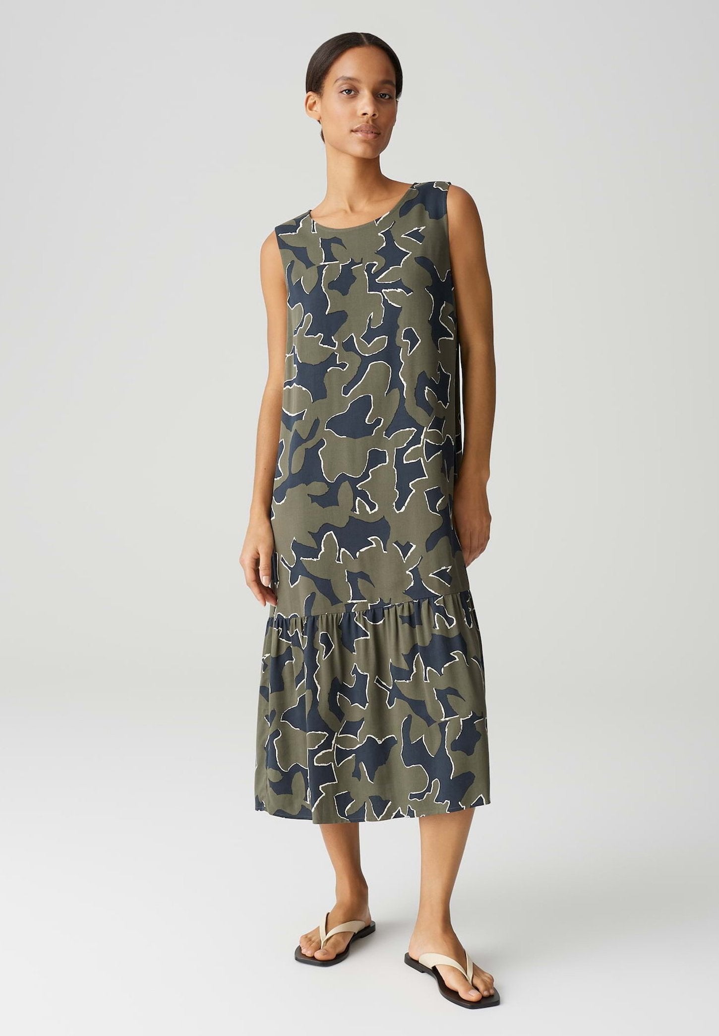 OPUS RELAXED FIT MIDI PRINT