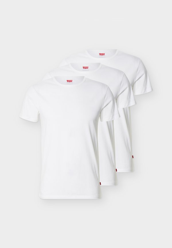 Levi's® MEN SOLID CREW 3 PACK - Undershirt - white