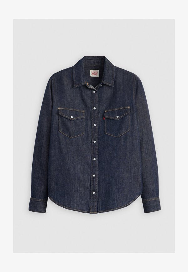 Levi's® ICONIC WESTERN - Button-down blouse - today's news linen+ denim