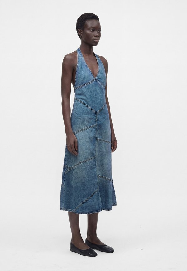 EB Denim DELPHI PIECED HALTER DRESS