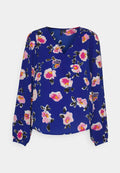 Vero Moda VMHYMS SAGA V NECK  - Blouse - sodalite blue/hyms