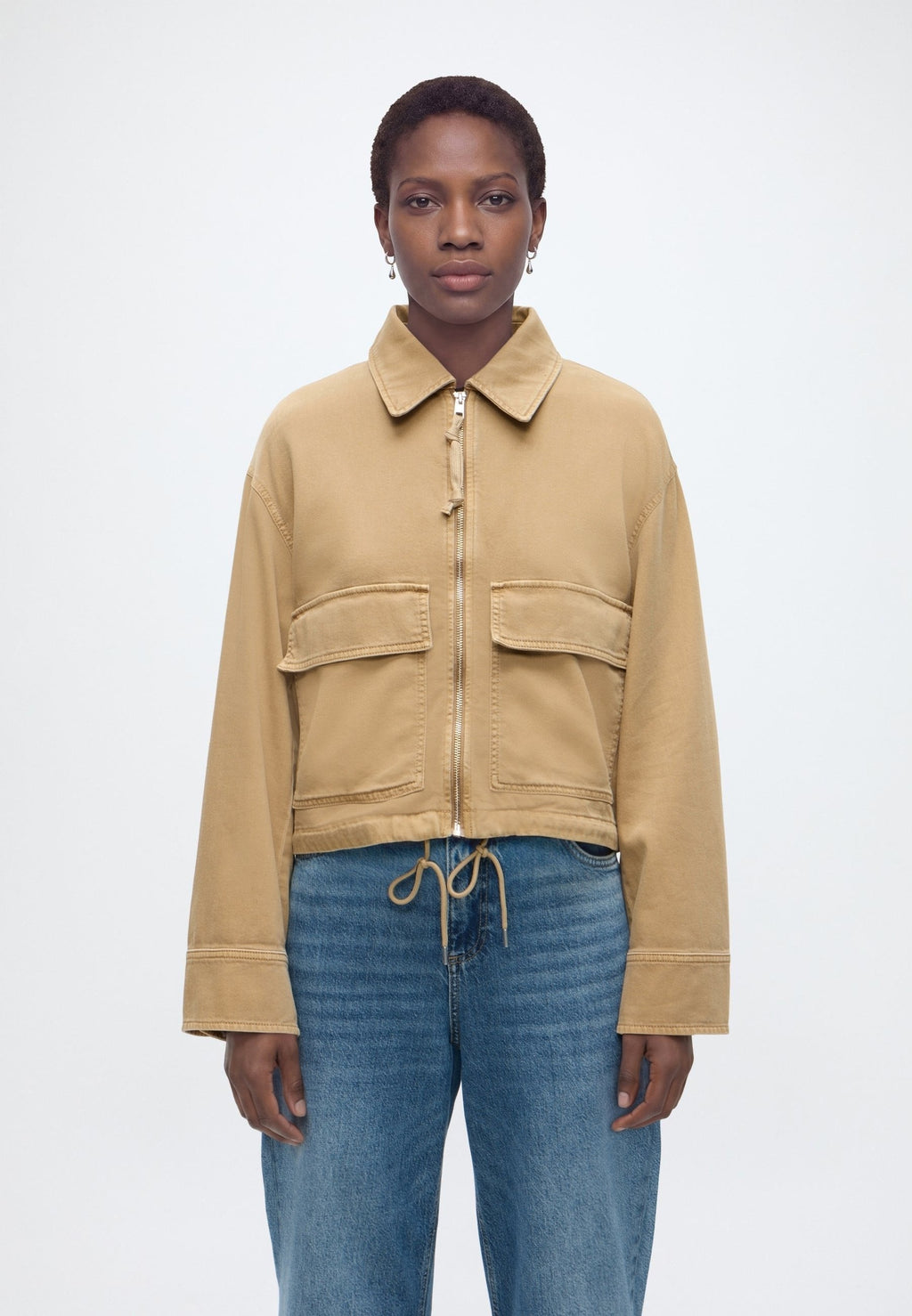 Marc O'Polo DENIM WOVEN OUTDOOR JACKETS, CROPPED BARN