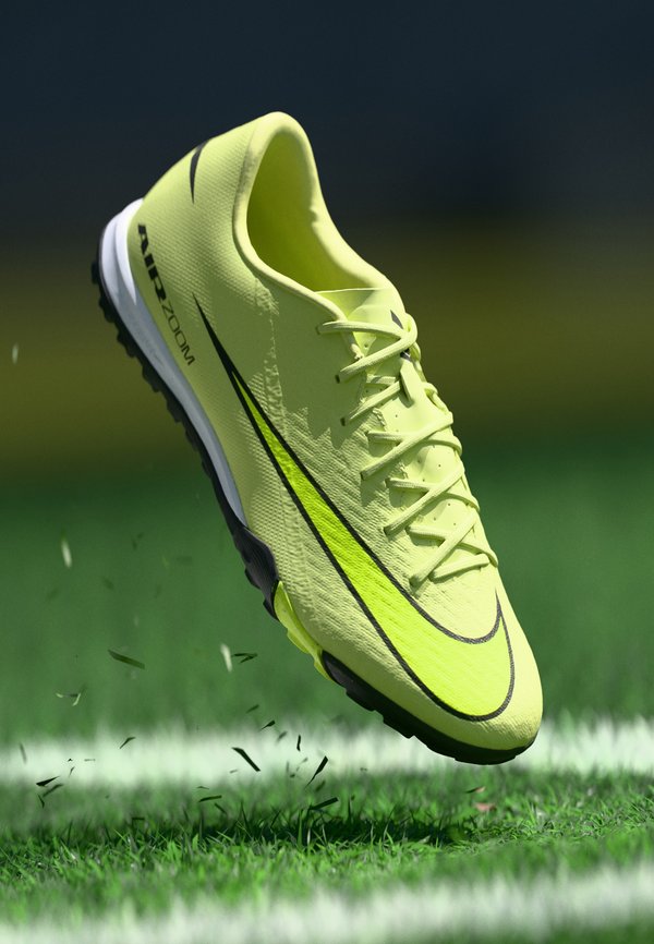Nike Performance ZOOM VAPOR 16 ACADEMY TF - Turf football boots - limelight/volt/hyper crimson