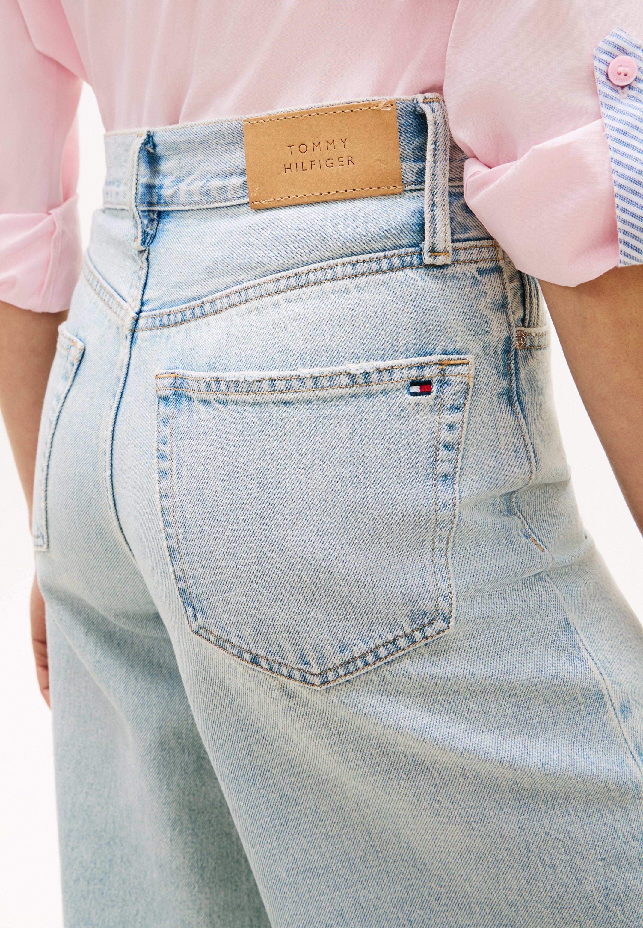 70S HIGH RISE WIDE LEG JEANS Media 5