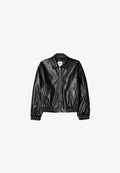 Bershka Faux leather jacket - black