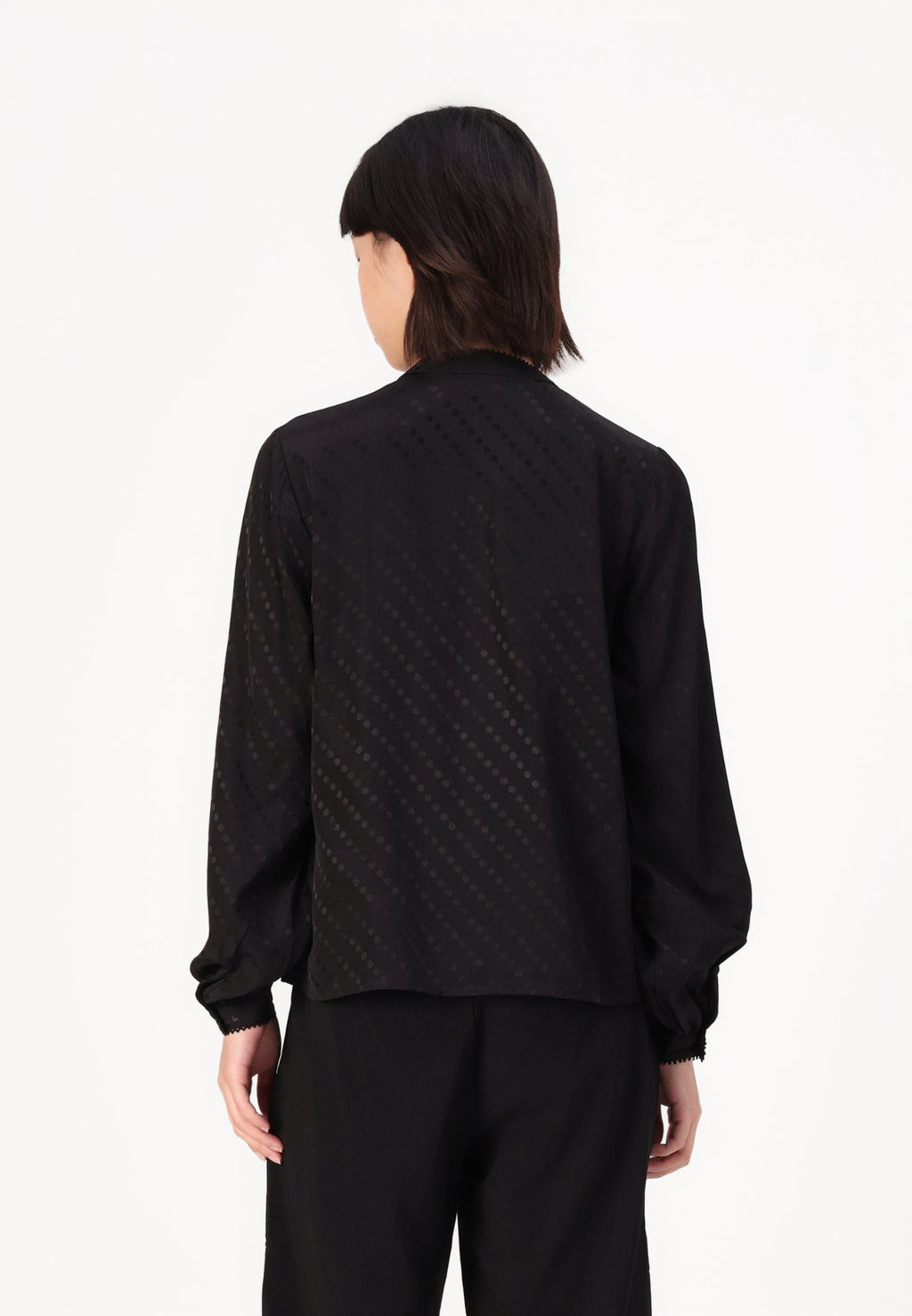 Selected Long sleeved viscose blend