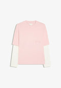 Bershka CONTRAST DOUBLE-SLEEVE - T-SHIRT - Long sleeved top - pink