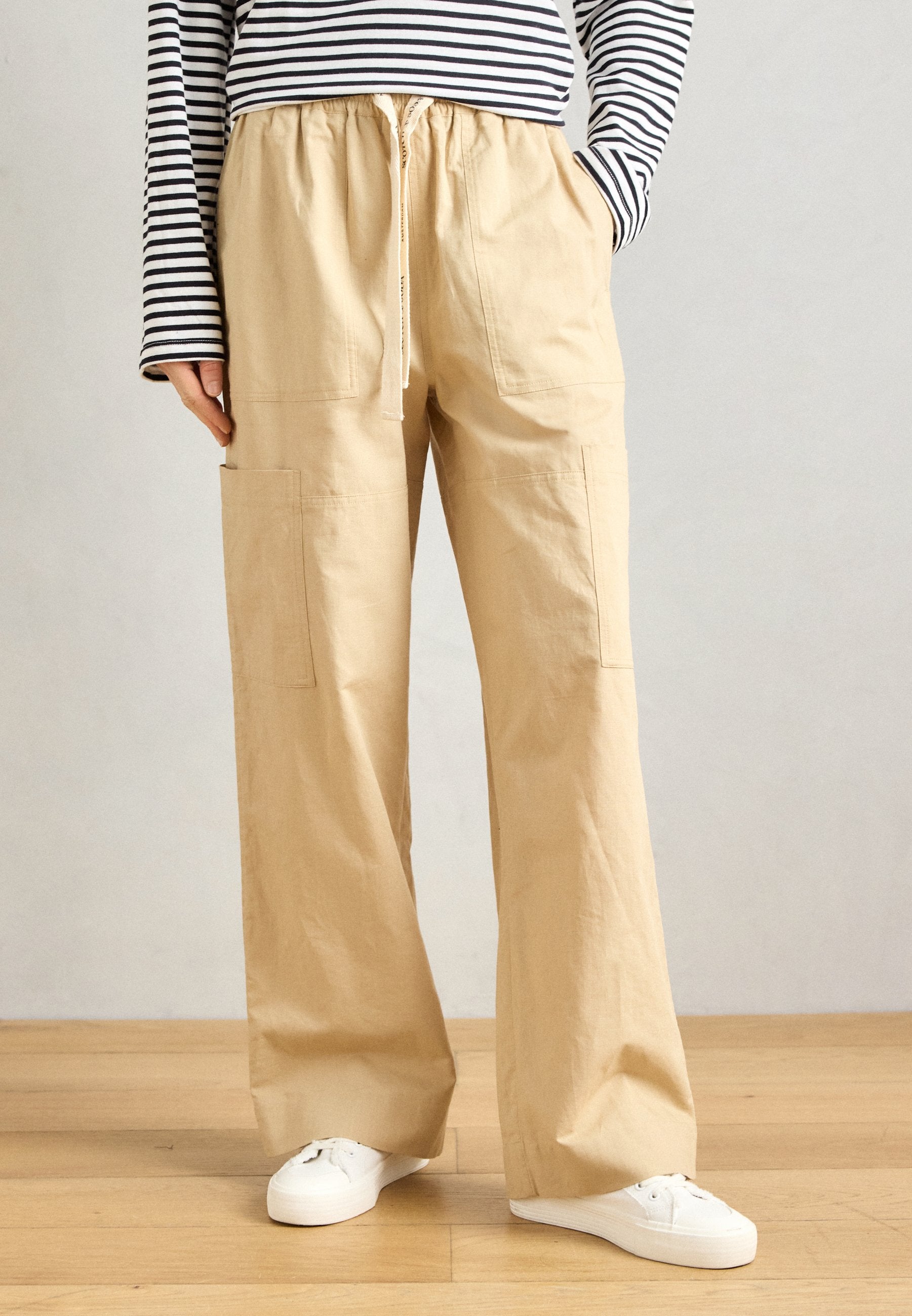 Scotch & Soda NOA HIGH RISE WIDE LEG RELAXED PULL ON PANTS
