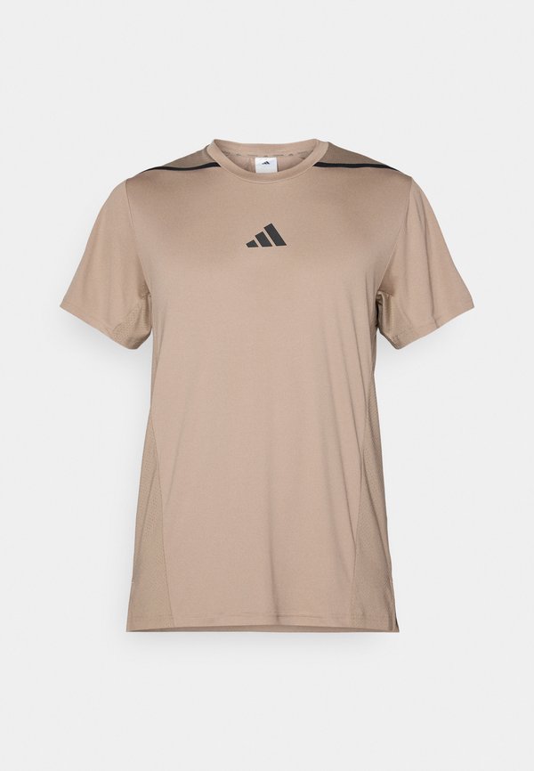 adidas Performance TEE - Sports T-shirt - chalky brown