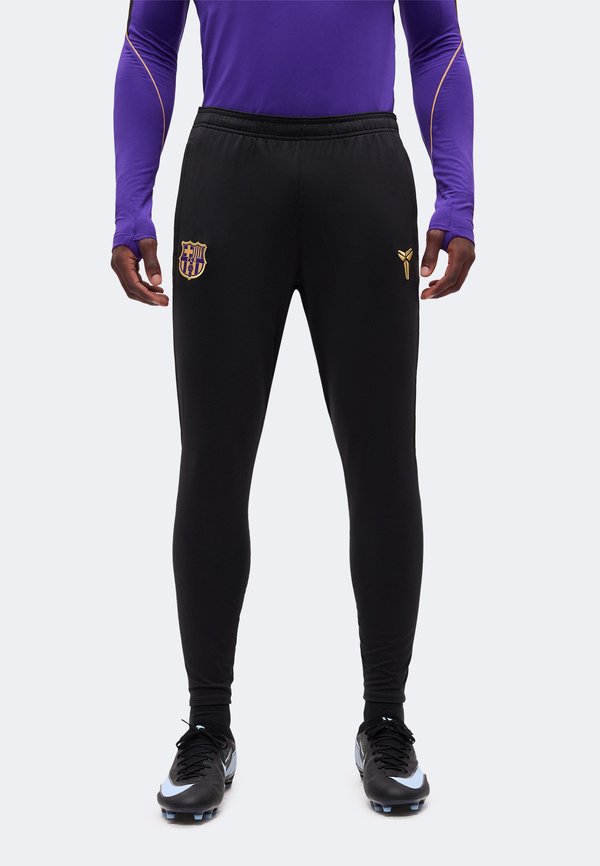 Nike Performance FCB - Tracksuit bottoms - black/field purple/metallic gold-coloured