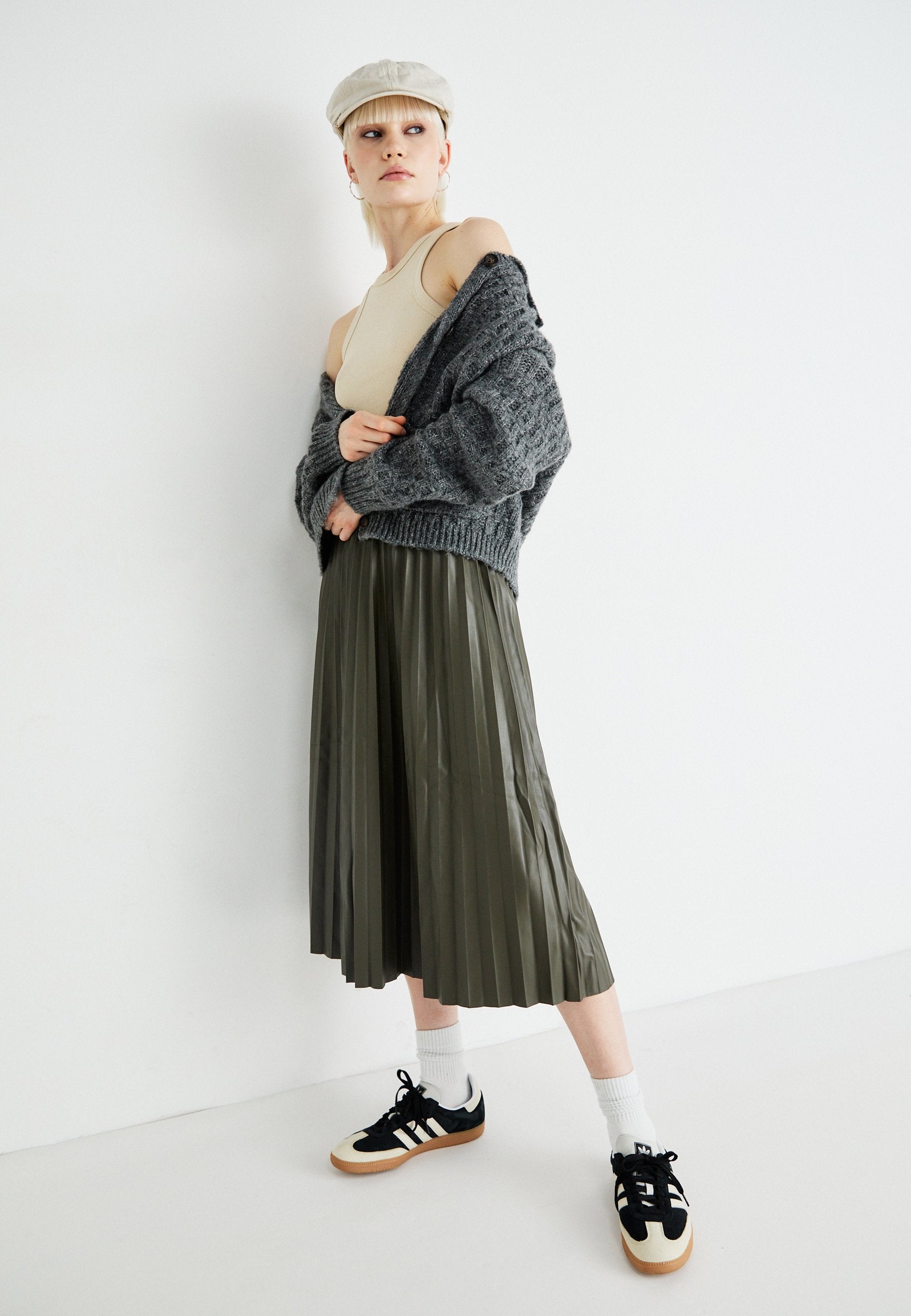 Vero Moda VMPUFFY COATED PLEAT SKIRT