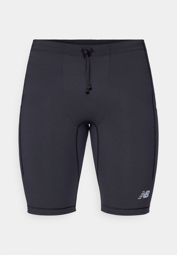 New Balance SLEEK POCKET HALF  - Short running tights - black