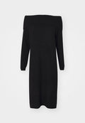 Vero Moda VMBOOM OFF SHOULDER DRESS - Jumper dress - black