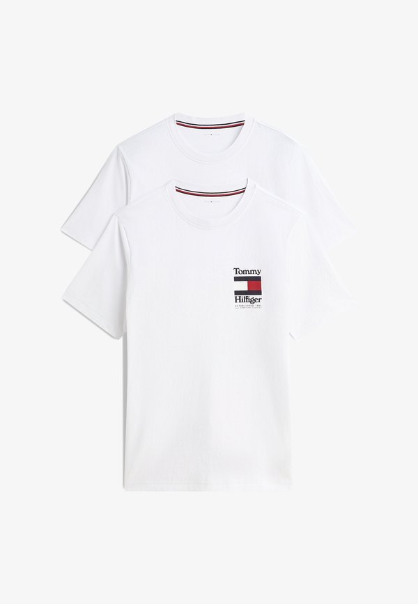 Tommy Hilfiger 2 PACK TEE - Pyjama top - white