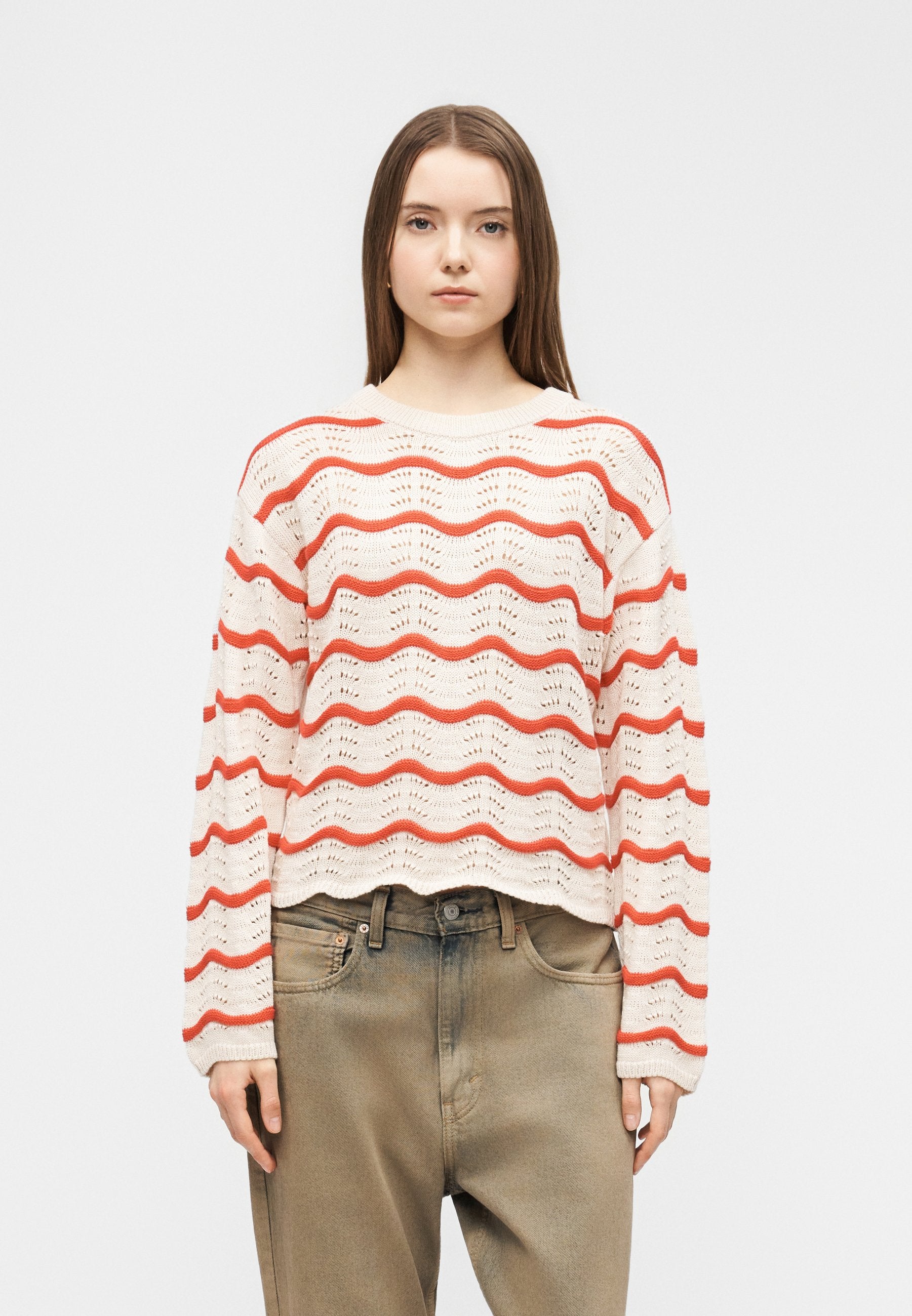 VILA Knitted VIWAVE Round neck