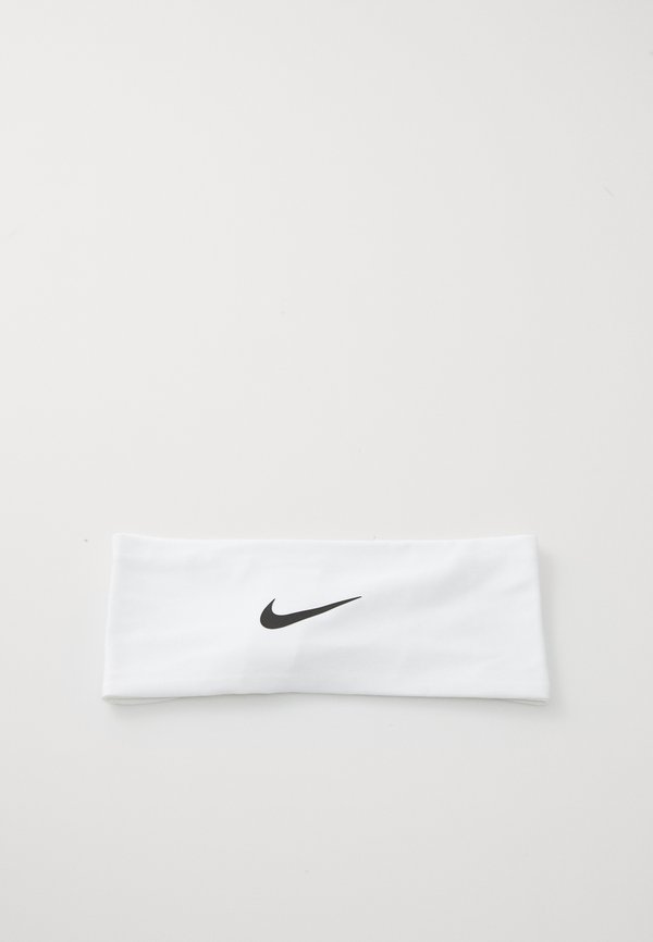 Nike Performance FURY CLASSIC WIDE HEADBAND - Ear warmers - white/black