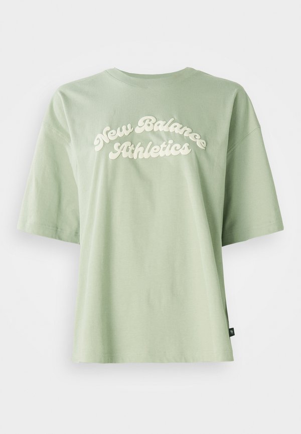 New Balance LINEAR HERITAGE - Print T-shirt - green