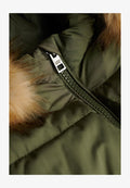 Superdry & Co FUJI BELTED PUFFER  - Winter jacket - beetle green