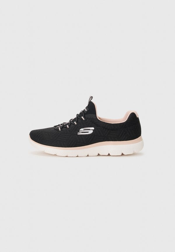 Skechers SUMMITS - Trainers - black/light pink