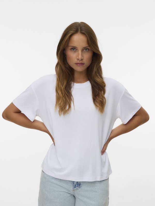 Vero Moda VMFILLI - Basic T-shirt - bright white